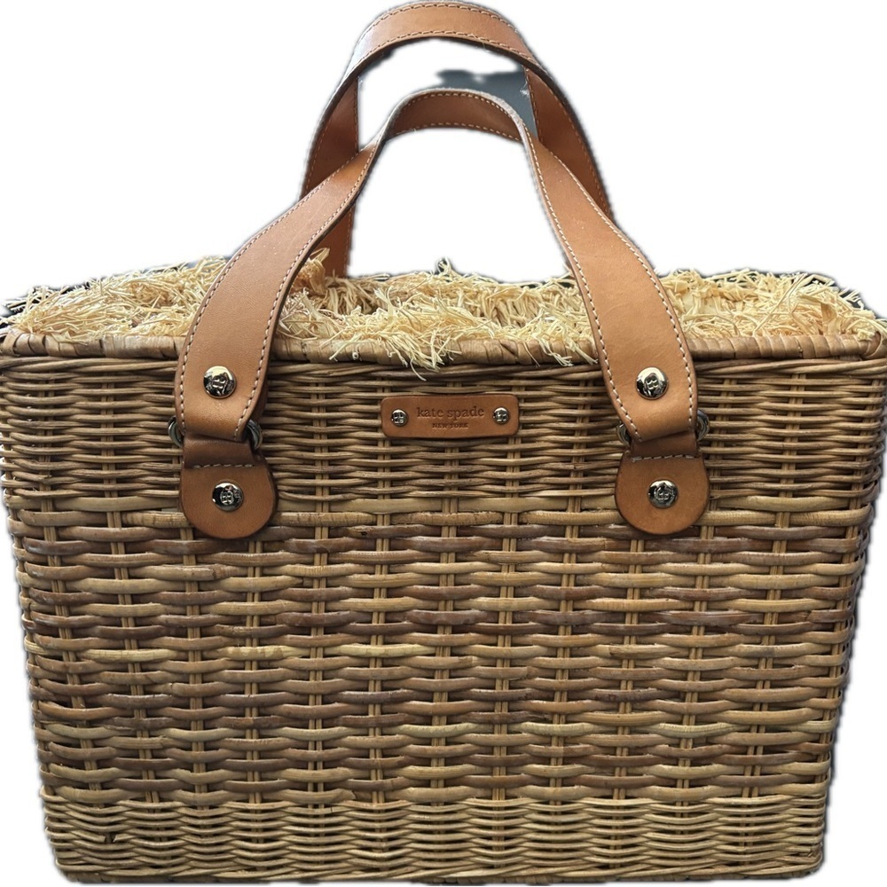 Kate Spade Wicker Tote Bag - Picture 2 of 10